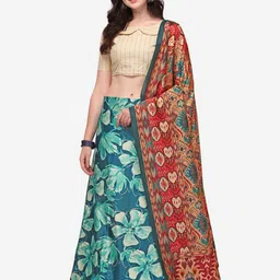 Kaizen TEXO FAB Printed Semi-Stitched Lehenga & Unstitched Blouse With Dupatta-15