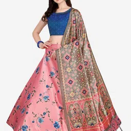 Kaizen TEXO FAB Printed Semi-Stitched Lehenga & Unstitched Blouse With Dupatta-13
