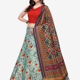 Kaizen TEXO FAB Semi-Stitched Lehenga & Unstitched Blouse With Dupatta-picture-49