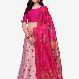Kaizen TEXO FAB Printed Semi-Stitched Lehenga & Unstitched Blouse With Dupatta-picture-9