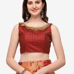 Kaizen TEXO FAB Printed Semi-Stitched Lehenga & Unstitched Blouse With Dupatta image 2