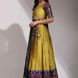 Fabcartz Semi-Stitched Lehenga & Unstitched Blouse With Dupatta image 5