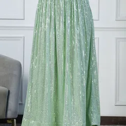 NEUDIS Sequinned Embellished Maxi Lehenga Skirt-image-88