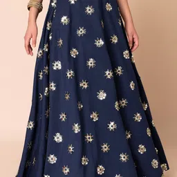 INDYA Embroidered Flared Skirts-picture-54