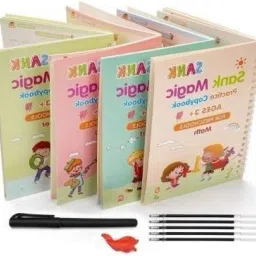 4 PCS Reusable Practice Copybook for Kids, Exercise Copybook-NEW448-image-24