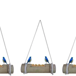 Bird Feeder for Birds Natural Bamboo Made (Pack of 3) Window Bird Feeder Bird Feeder-image-11