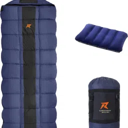 Karakoram Rectangular -5°C Sleep Bag Camping Hiking For Adults, Free Air Pillow Sleeping Bag-26
