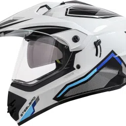 Racer Off Road ISI Certified Motocross Double Visor Full Face Graphic Motorbike Helmet-image-51