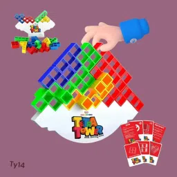 Tetra Tower Stacking Balancing Toy Multicolor2-0