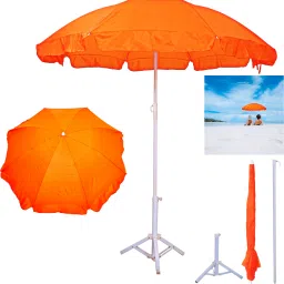 42in/7ft Outdoor Garden Big Size Umbrella With Stand For Hotels Beach And Shop Umbrella-26