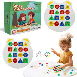 Shape Color Matching Game with Hexagon Figures for Home Play-image-42