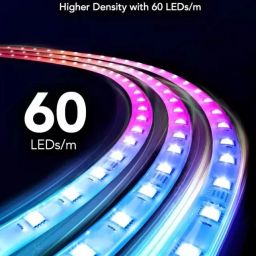 RADIYON 5M Smart RGBIC LED Strip with App Control Music Sync for Dynamic Lighting Effect image 4