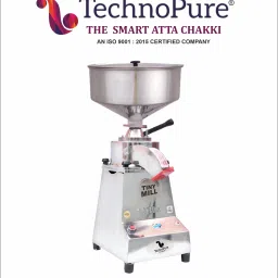 Automatic Small Domestic Flour Machine for Home, Gharghanti Smart Atta Chakki 1.37 HP Motor with 100% Copper Wire, Mini Gharelu Aata Chakki, 8-15 Kg/Hour Flourmill-image-48