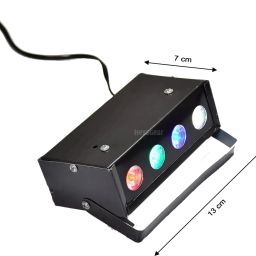 hexagear Adjustable RGB LED Light – Party, Birthday & Ganesh Ji Mandir Decor Disco Ball Set image 3