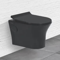 Tone Ceramic Wall-Hung P-Trap Western Toilet | High-Grade Premium Rimless Design | Includes - Soft-Close Seat Cover, 1 Inlet/Outlet Washer Western Commode-28