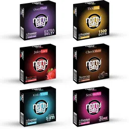 Honeymoon All in Pack - Over Time Delay, Extra Dots, Extra Lube, Ribbed Condom-55