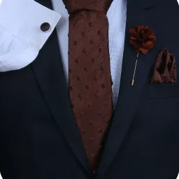 RANDOM STRIPE Silk Cufflink & Tie Pin Set-image-3