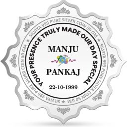 BIS Hallmarked 25th Anniversary Personallized (CB25-10G977) S 999 10 g Silver Coin-image-67