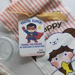 Superhero Theme Thank You Cards – Party Favour Set Of 25 cards Greeting Card-10
