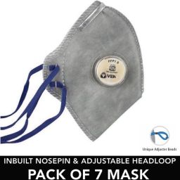 Multilayer Protection Mask Disposable Fabric Mask Activated Carbon Filter Mask Unisex Mask For Men Women Kids Teens Girls Boys Adults School Students Pack of 7 Mask Premium Protection Valve Mask Carbon Activated Filter Mask Anti Pollution Respirator Face Mask PM2.5 Filteration Mask Air Circulation Breathable Mask With Adjustable Nose Clip Combo Pack Mask Reusable Comfortable Mask High Quality Face Mask Soft Fabric Premium High Quality Surgical Mask Multi Layer Cotton Cloth N95 Mask Washable Pollution Mask With Adjustable Head Loop Multilayer Fabric Mask Designer Mask Anti Bacterial Mask Anti Virus Mask Anti Germ Mask Pharmaceutical Mask Antimicrobial Mask Grey Mask Reusable, Washable-2
