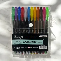 12 Color Gel Pens for Kids - Coloring Pens Pen Sets for Girls - Spirograph Pens Gel Pen-image-8