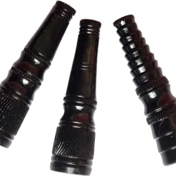 Handmade Chillum With Gitti (Pack of 3) Earthenware Outside Fitting Hookah Mouth Tip-image-43