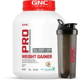 Pro Performance Weight Gainer & Black Shaker | 3 KG | Vanilla Ice Cream Weight Gainers/Mass Gainers-23