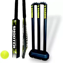SHOOTER Hard Plastic Cricket Combo Pack For 4-8 Years Kids Cricket Kit-image-59