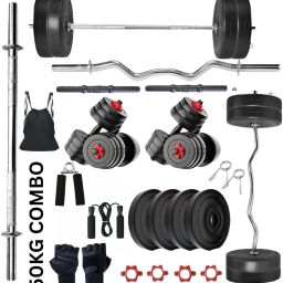 50 kg PVC 50KG Home Gym Combo – Straight Rod, Curl Rod, Dumbbell Pair Home Gym Combo-image-95