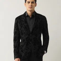 arrow Men Floral Print Single Breasted Party Blazer-picture-21
