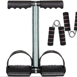 Combo Of Tummy Trimmer With Hand Gripper For Men And Women Fitness Accessory Kit Kit-11