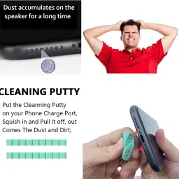 Avedia 8 Long + 8 Short Mobile Phone Dustproof Net Stickers Speaker Mesh (PAW BLACK) Audio Jack Black Anti-dust Plug image 3