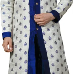 Ethzy Self Design Sherwani-29
