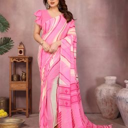 Striped Daily Wear Georgette Saree-image-24