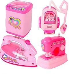 Battery Operated Mini Household Appliances Set for Kids-image-3