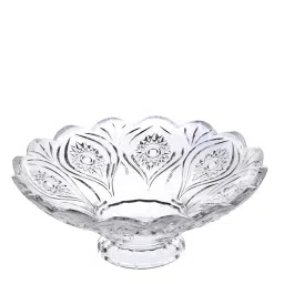 AFAST Combo Of 2 Beer Glass And 1 Snack Plate, Transparent, Glass, Pack Of 3 -A27 Glass Tray Set-picture-10