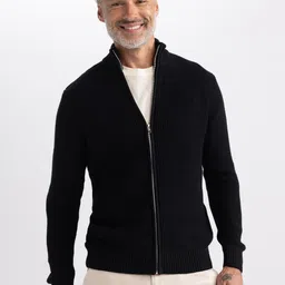 DeFacto Self Design Acrylic Cardigan Sweater-image-89