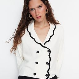 Trendyol Lapel Collar Acrylic Cardigan-image-39
