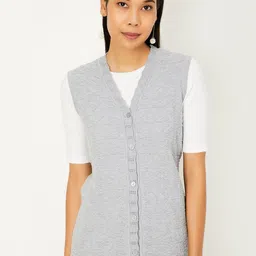 max Self Design Sweater Vest-image-14