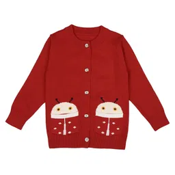 mothercare Girls Self Design Cotton Cardigan-picture-11