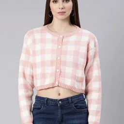 SHOWOFF Checked Cardigan-picture-55