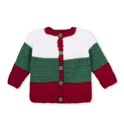 WINDROP SOLUTIONS Kids Colourblocked Long Sleeves Acrylic Cardigan Sweater-picture-52