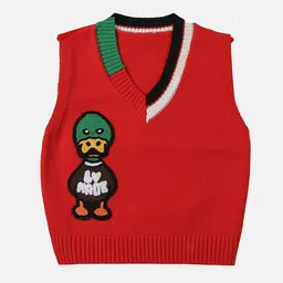 Little Surprise Box LLP Kids Graphic Printed Pure Cotton Sweater Vest-image-43