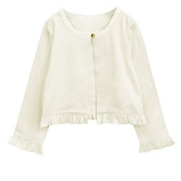A T U N Girls Cream-Coloured Cardigan-image-62
