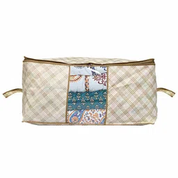 Kuber Industries Cream-Coloured Set of 2 Regular Multi-Utility Organisers image 2