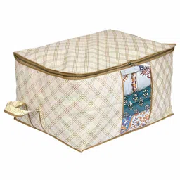 Kuber Industries Cream-Coloured Set of 2 Regular Multi-Utility Organisers image 3