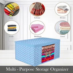 Kuber Industries Blue 12 Pieces Printed Multi-Utility Organisers image 5