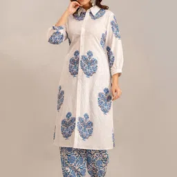 KALINI Floral Printed Regular Pure Cotton Kurta with Salwar-picture-20