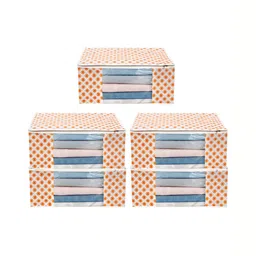 ANKIT INTERNATIONAL Orange Set of 6 Super Strong Multi-Utility Organisers-16