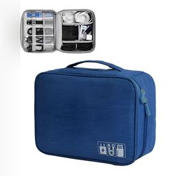 Cortina Navy Blue Electronics Accessories Water Resistant Organizer-25
